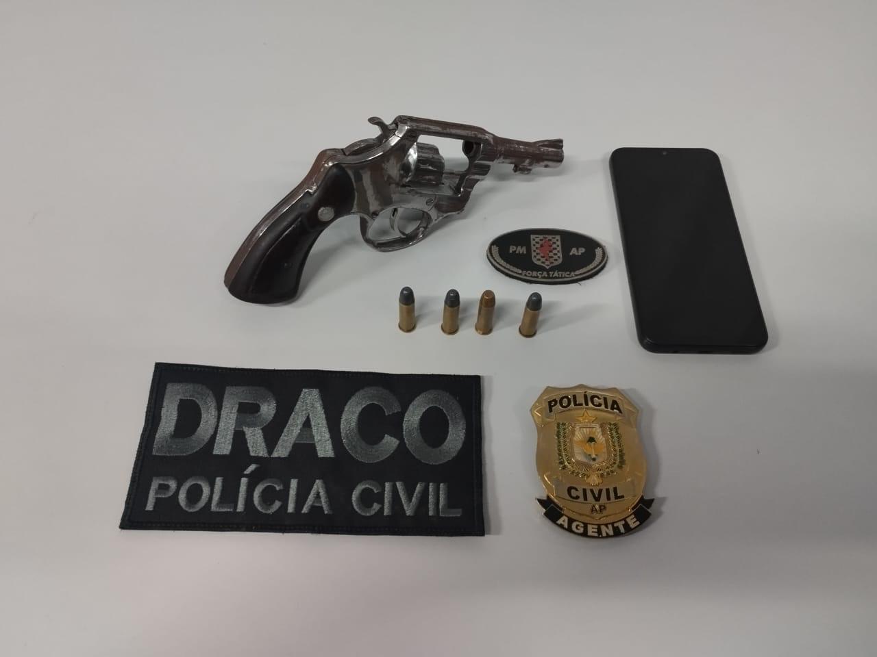 EM MACAPÁ, POLÍCIA CIVIL PRENDE INDIVÍDUO EM FLAGRANTE PELA PRÁTICA DO CRIME DE POSSE ILEGAL DE ARMA DE FOGO DE USO RESTRITO